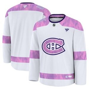 Montreal Canadiens Fanatics 2024 Hockey Fights Cancer Practice Jersey - White XL